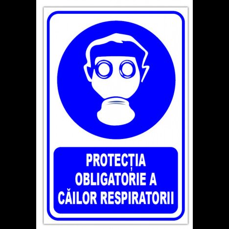 indicator pentru protectia obligatorie a cailor respiratori